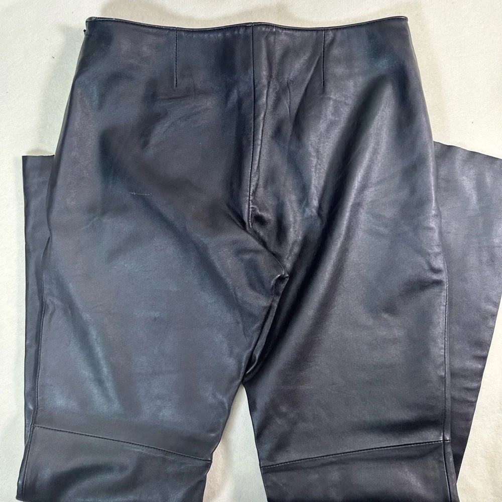 Moda International Women’s Genuine Leather Christie Fit Pants Size 10 - Picture 5 of 7